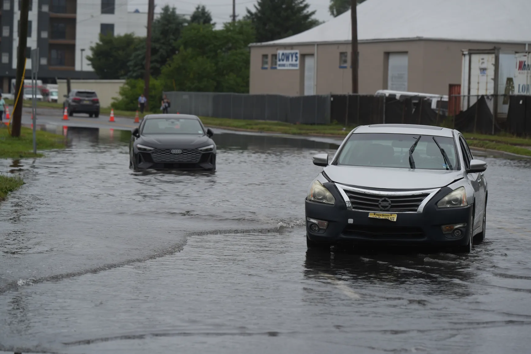 Flooded cars on the Jersey Shore, September 24, 2026